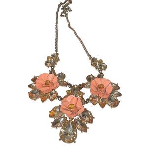 Old Hollywood Glamour Flower Necklace